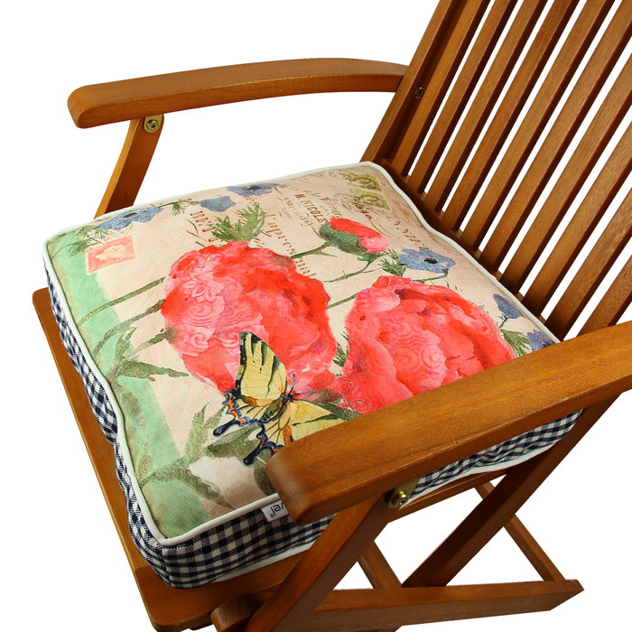 Aberto Design YM1036 Cojín Decorativo de Algodón y Poliéster, 42x42 cm, Suave y Elegante para Hogar